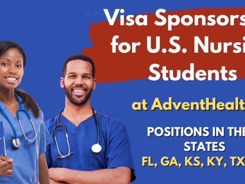 $97,000 Visa Sponsorship Grant: Apply For A Nursing Jobs in the USA